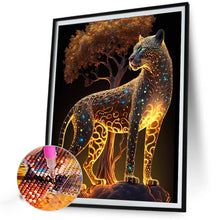 Load image into Gallery viewer, Glowing Leopard 50*60CM (canvas) Full Round AB Drill Diamond Painting
