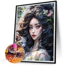 Load image into Gallery viewer, Girl And Cat 40*50CM (canvas) Full Round AB Drill Diamond Painting
