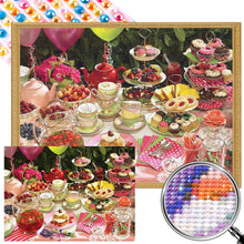 Load image into Gallery viewer, Tea Party 55*40CM (canvas) Full Round AB Drill Diamond Painting
