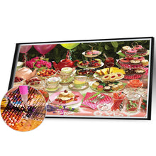 Load image into Gallery viewer, Tea Party 55*40CM (canvas) Full Round AB Drill Diamond Painting
