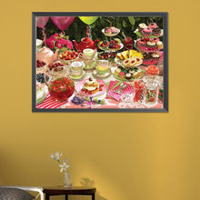 Load image into Gallery viewer, Tea Party 55*40CM (canvas) Full Round AB Drill Diamond Painting
