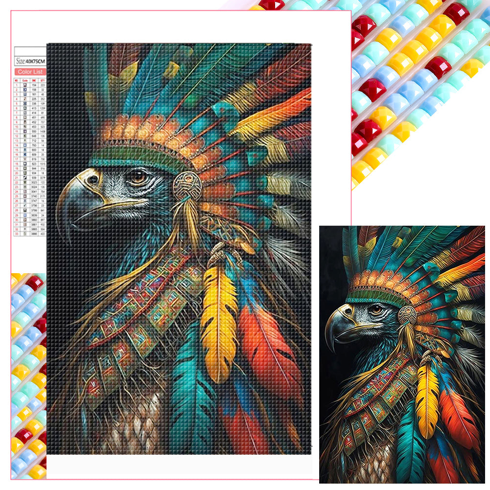 Siberian Eagle 45*70CM (canvas) Full Square Drill Diamond Painting