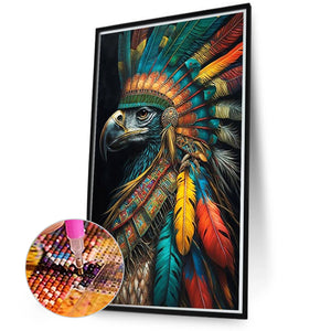 Siberian Eagle 45*70CM (canvas) Full Square Drill Diamond Painting