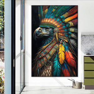 Siberian Eagle 45*70CM (canvas) Full Square Drill Diamond Painting