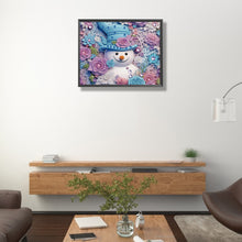 Load image into Gallery viewer, Snowman¡¤Purple 40*50CM (canvas) Partial Special-Shaped Drill Diamond Painting
