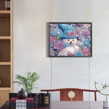 Load image into Gallery viewer, Snowman¡¤Purple 40*50CM (canvas) Partial Special-Shaped Drill Diamond Painting
