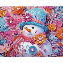 Load image into Gallery viewer, Snowman¡¤Powder 40*50CM (canvas) Partial Special-Shaped Drill Diamond Painting
