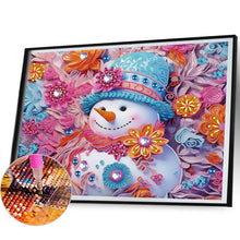 Load image into Gallery viewer, Snowman¡¤Powder 40*50CM (canvas) Partial Special-Shaped Drill Diamond Painting
