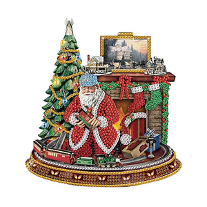 Santa Claus 30*30CM (canvas) Partial Special-Shaped Drill Diamond Painting