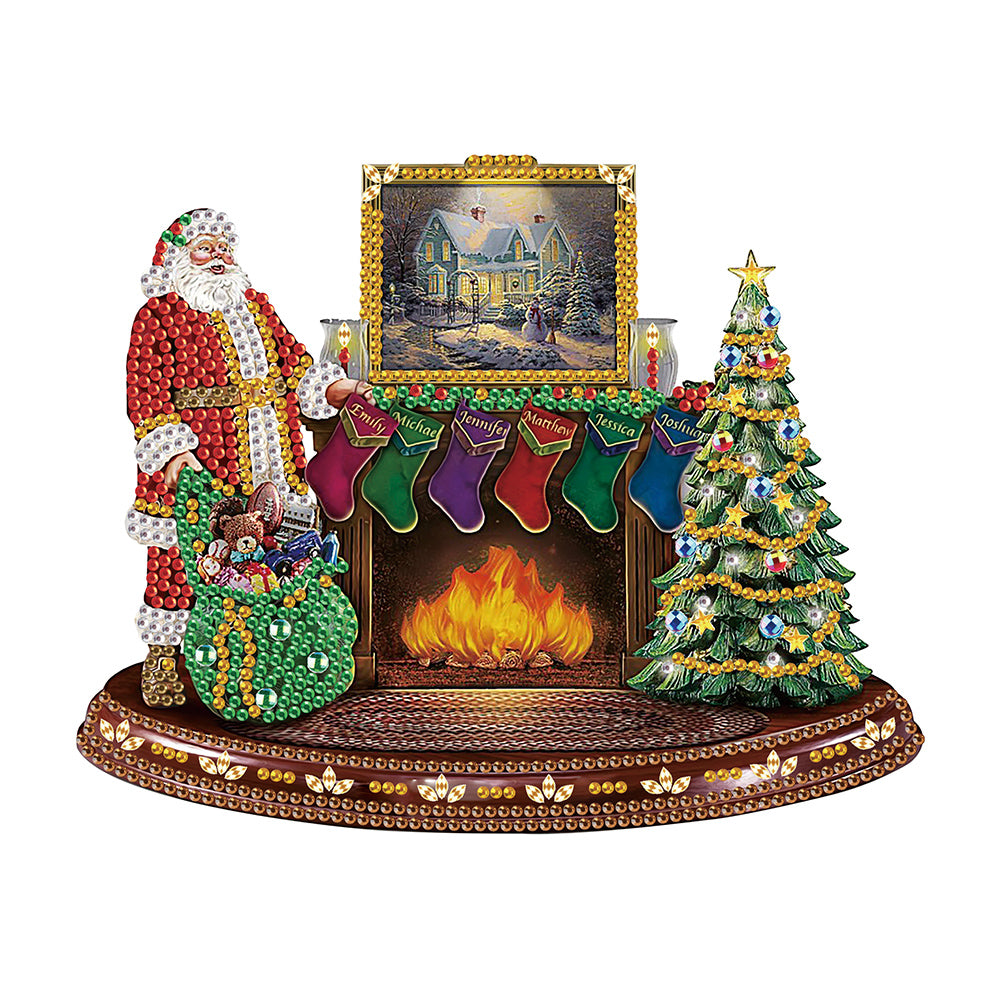 Santa Claus 30*30CM (canvas) Partial Special-Shaped Drill Diamond Painting