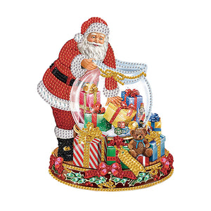 Santa Claus 30*30CM (canvas) Partial Special-Shaped Drill Diamond Painting