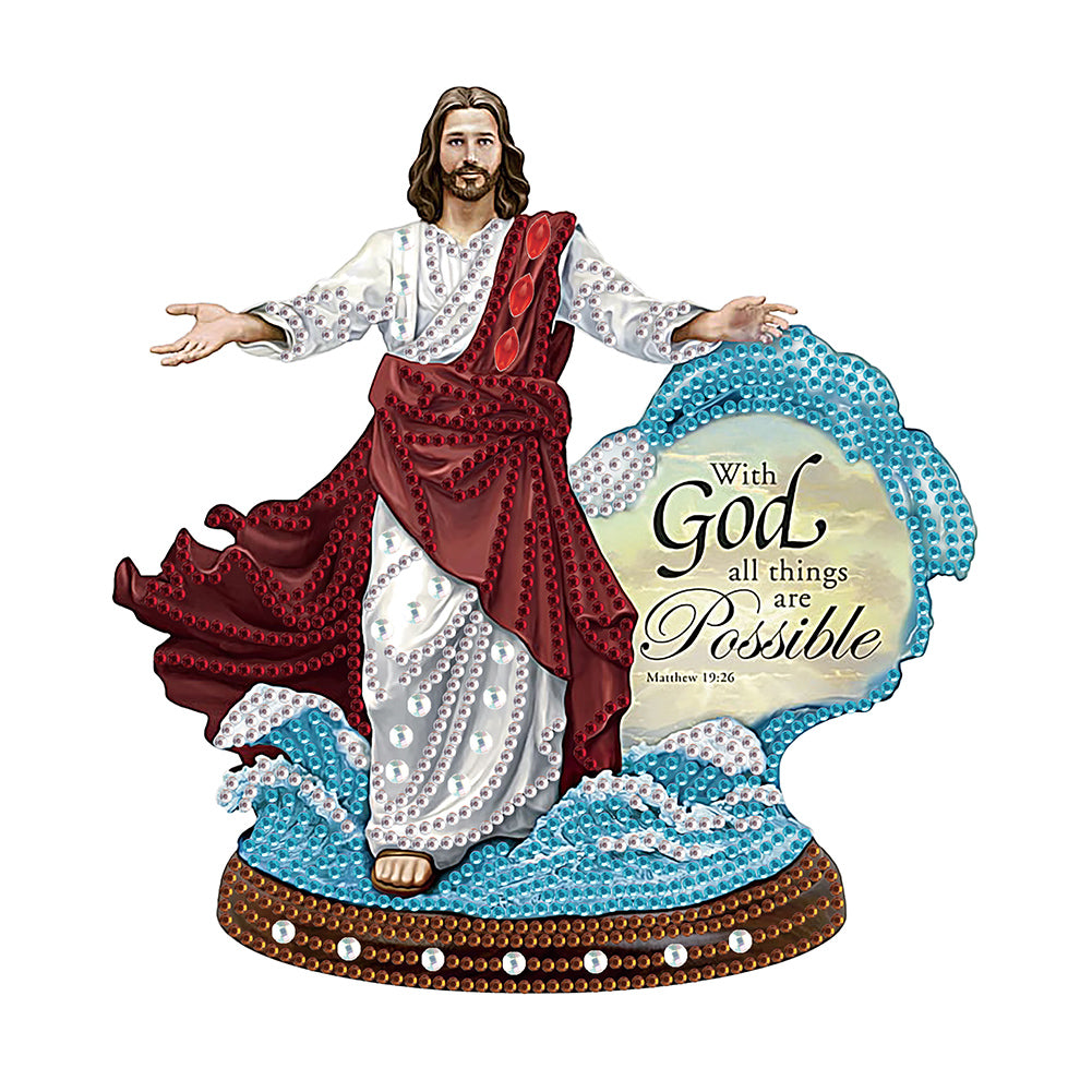 Jesus Angel 30*30CM (canvas) Partial Special-Shaped Drill Diamond Painting