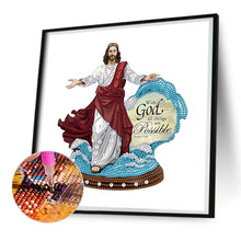 Load image into Gallery viewer, Jesus Angel 30*30CM (canvas) Partial Special-Shaped Drill Diamond Painting
