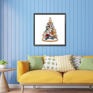 Christmas Atmosphere 30*30CM (canvas) Partial Special-Shaped Drill Diamond Painting