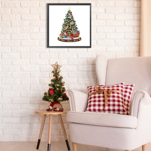 Christmas Atmosphere 30*30CM (canvas) Partial Special-Shaped Drill Diamond Painting