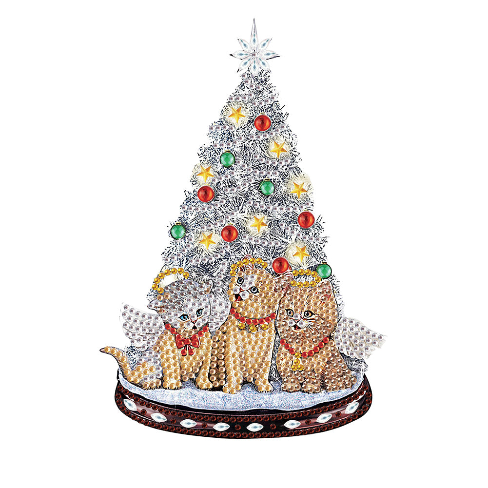 Christmas Atmosphere 30*30CM (canvas) Partial Special-Shaped Drill Diamond Painting