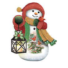 Load image into Gallery viewer, Christmas Snowman 30*30CM (canvas) Partial Special-Shaped Drill Diamond Painting
