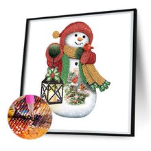 Load image into Gallery viewer, Christmas Snowman 30*30CM (canvas) Partial Special-Shaped Drill Diamond Painting
