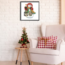 Load image into Gallery viewer, Christmas Snowman 30*30CM (canvas) Partial Special-Shaped Drill Diamond Painting
