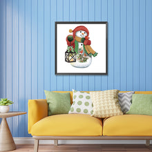 Load image into Gallery viewer, Christmas Snowman 30*30CM (canvas) Partial Special-Shaped Drill Diamond Painting
