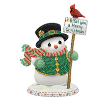 Load image into Gallery viewer, Christmas Snowman 30*30CM (canvas) Partial Special-Shaped Drill Diamond Painting
