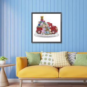 Precious Moments Doll 30*30CM (canvas) Partial Special-Shaped Drill Diamond Painting