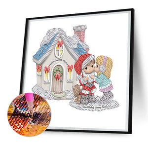 Precious Moments Doll 30*30CM (canvas) Partial Special-Shaped Drill Diamond Painting