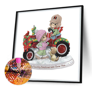 Precious Moments Doll 30*30CM (canvas) Partial Special-Shaped Drill Diamond Painting