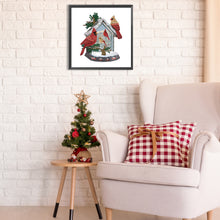 Load image into Gallery viewer, Christmas Cardinal 30*30CM (canvas) Partial Special-Shaped Drill Diamond Painting
