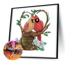Load image into Gallery viewer, Christmas Cardinal 30*30CM (canvas) Partial Special-Shaped Drill Diamond Painting

