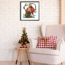 Load image into Gallery viewer, Christmas Cardinal 30*30CM (canvas) Partial Special-Shaped Drill Diamond Painting
