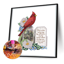 Load image into Gallery viewer, Christmas Cardinal 30*30CM (canvas) Partial Special-Shaped Drill Diamond Painting
