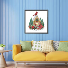 Load image into Gallery viewer, Christmas Cardinal 30*30CM (canvas) Partial Special-Shaped Drill Diamond Painting
