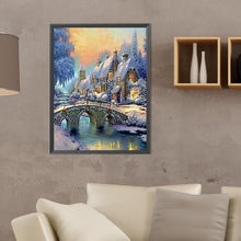 Load image into Gallery viewer, Small Town In The Snow 30*40CM (canvas) Full Round Drill Diamond Painting
