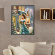 Load image into Gallery viewer, Santa Girl 30*40CM (canvas) Full Round Drill Diamond Painting
