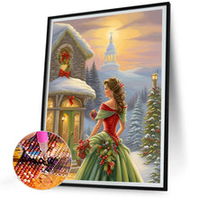 Load image into Gallery viewer, Santa Girl 30*40CM (canvas) Full Round Drill Diamond Painting
