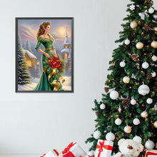 Load image into Gallery viewer, Santa Girl 30*40CM (canvas) Full Round Drill Diamond Painting
