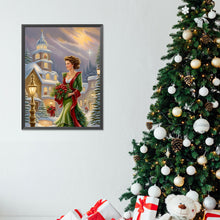 Load image into Gallery viewer, Santa Girl 30*40CM (canvas) Full Round Drill Diamond Painting
