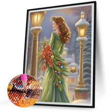 Load image into Gallery viewer, Santa Girl 30*40CM (canvas) Full Round Drill Diamond Painting
