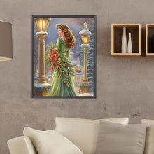 Load image into Gallery viewer, Santa Girl 30*40CM (canvas) Full Round Drill Diamond Painting
