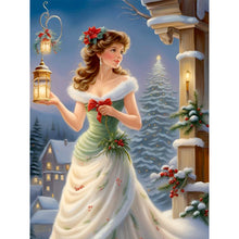 Load image into Gallery viewer, Santa Girl 30*40CM (canvas) Full Round Drill Diamond Painting
