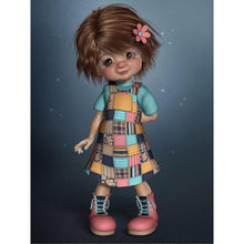 Load image into Gallery viewer, Girl Doll 30*40CM (canvas) Full Round Drill Diamond Painting
