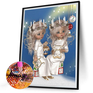 Fairy Doll 30*40CM (canvas) Full Round Drill Diamond Painting