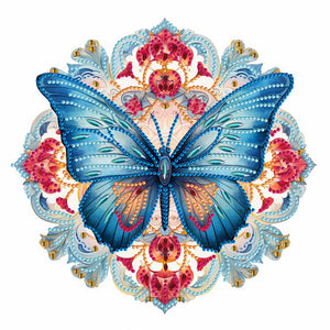 Butterfly Art 30*30CM (canvas) Partial Special-Shaped Drill Diamond Painting