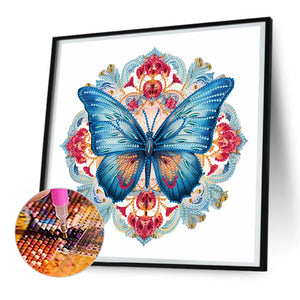 Butterfly Art 30*30CM (canvas) Partial Special-Shaped Drill Diamond Painting