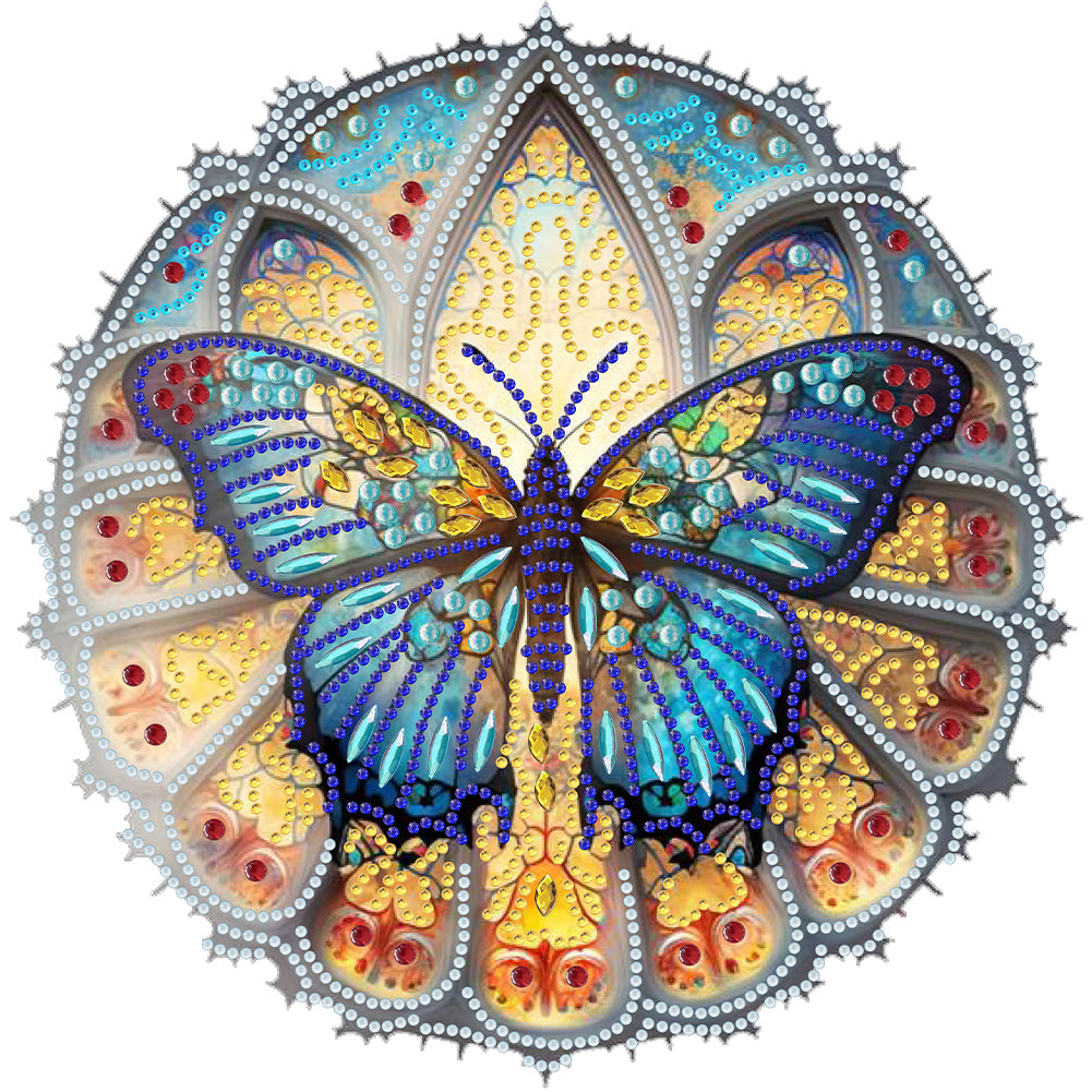 Butterfly Art 30*30CM (canvas) Partial Special-Shaped Drill Diamond Painting
