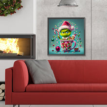 Load image into Gallery viewer, Christmas Green Monster 30*30CM (canvas) Full Round Drill Diamond Painting
