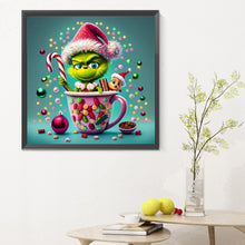 Load image into Gallery viewer, Christmas Green Monster 30*30CM (canvas) Full Round Drill Diamond Painting

