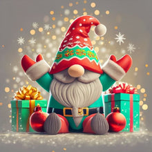 Load image into Gallery viewer, Christmas Gnome 30*30CM (canvas) Full Round Drill Diamond Painting
