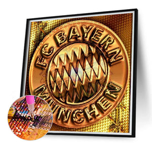 Bayern Munich Football Club 40*40CM (canvas) Full Round Drill Diamond Painting